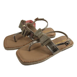 BCBG
Kids' Scarlet Sandal In gold rhinestone flower girl occasion sz 4 NWT